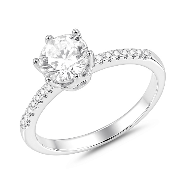 Серебряное кольцо с фианитами (арт. 7501/8835) – изображение 1