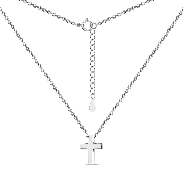 Колье Крестик из серебра (арт. 7507/1750) – изображение 2