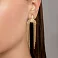 Золотые серьги с подвесками Francelli (арт. 1092044ж) – изображение 3