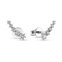 Сережки-пусети з золота з діамантами (арт. Т011255020б)