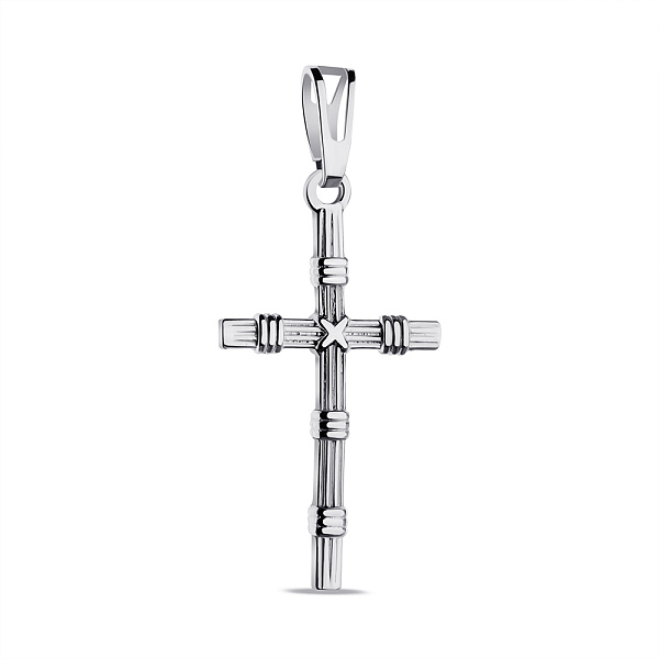 Серебряный крестик без камней (арт. 7503/3913) – изображение 1