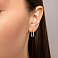 Серьги-кольца из красного золота (арт. 1101141) – изображение 2