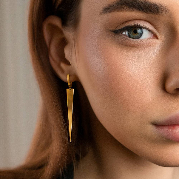 Золотые серьги с подвесками (арт. 105329ж) – изображение 2