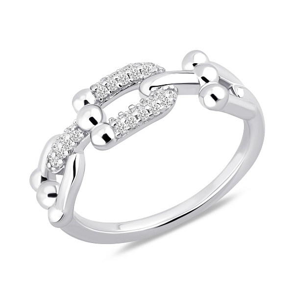 Серебряное кольцо с фианитами (арт. 7501/8516) – изображение 1