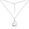 Серебряное колье Сердечки с фианитами (арт. 7507/2019) – изображение 2