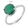 Серебряное кольцо с крупным агатом (арт. 7501/2189565Аз) – изображение 2