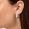 Серьги-кольца из белого золота Francelli (арт. 1091879/15б) – изображение 3