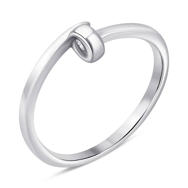Серебряное кольцо с фианитом (арт. 7501/6867) – изображение 1