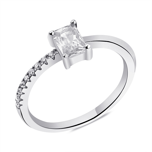 Кольцо из серебра с фианитами (арт. 7501/6431) – изображение 1