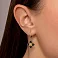 Серьги из желтого золота с ониксом (арт. 1091613жо) – изображение 2