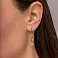 Золотые серьги подвески с фианитами (арт. 110578ж) – изображение 2
