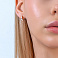 Золотые серьги с бриллиантами (арт. С011074020) – изображение 3