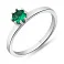 Серебряное кольцо с изумрудом (арт. 7501/531Измкп) – изображение 1