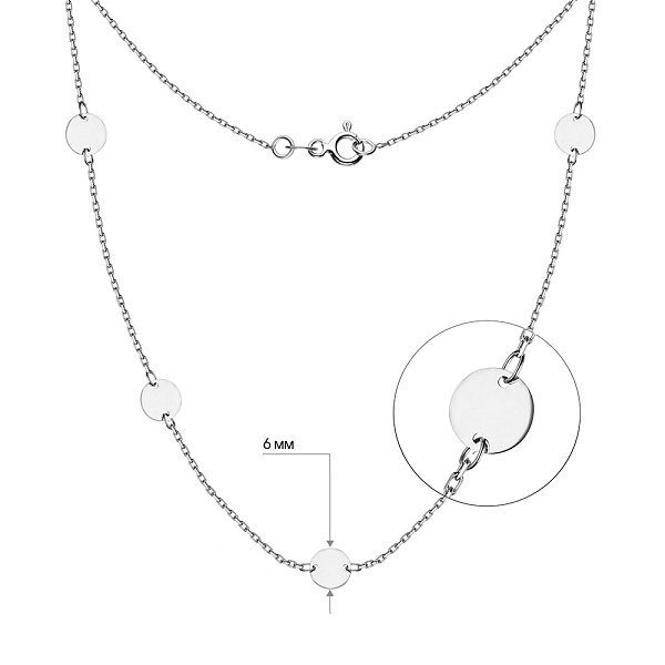 Золотое колье Монеты без камней (арт. 351456/6б) – изображение 2