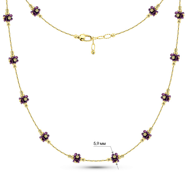 Колье из золота Francelli (арт. 352699жф) – изображение 3