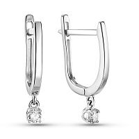 Сережки з білого золота з діамантами (арт. С011499010б)