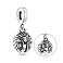 Серебряный шарм с фианитом (арт. 7903/4604) – изображение 1