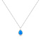 Серебряное колье с подвеской с опалом (арт. 7507/2620Пос) – изображение 1