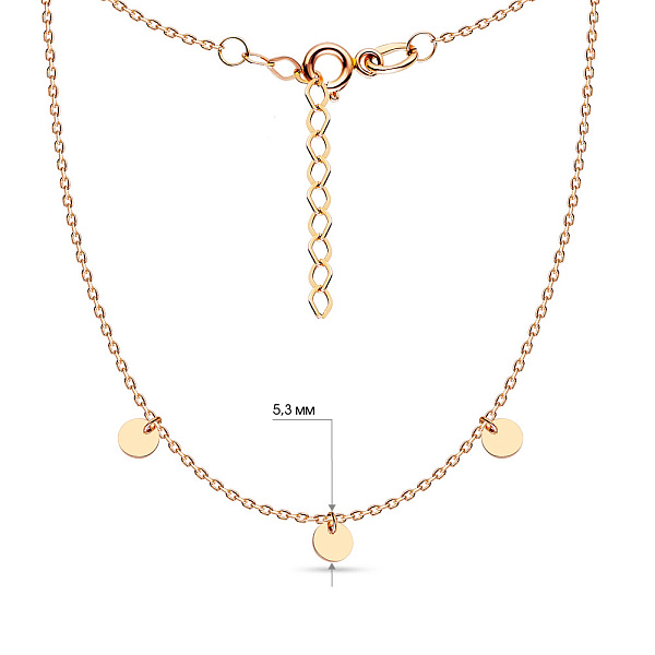 Классическое колье с монетами из золота (арт. 351558/3) – изображение 3