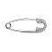 Серебряная булавка с фианитами (арт. 7511/БР2Ф/032) – изображение 1