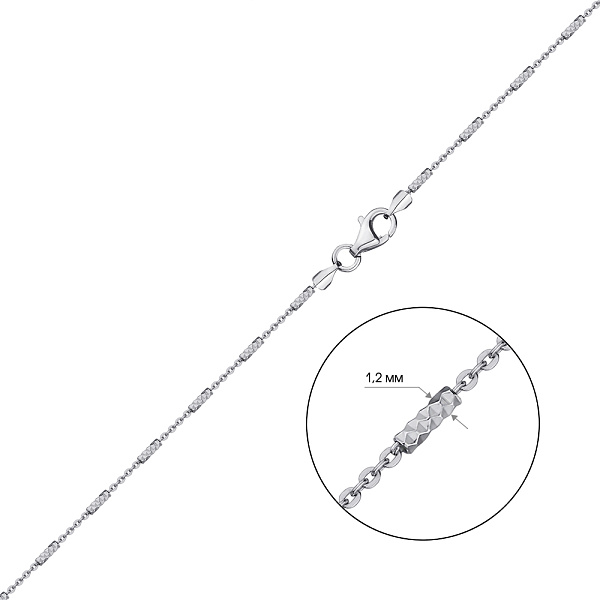 Цепочка из серебра (арт. 7508/1579) – изображение 2