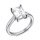 Серебряное кольцо с одним фианитом (арт. 7501/6935) – изображение 1