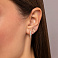 Золотые серьги с фианитами (арт. 110399) – изображение 2