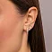 Золотые серьги с фианитами (арт. 110399) – изображение 2