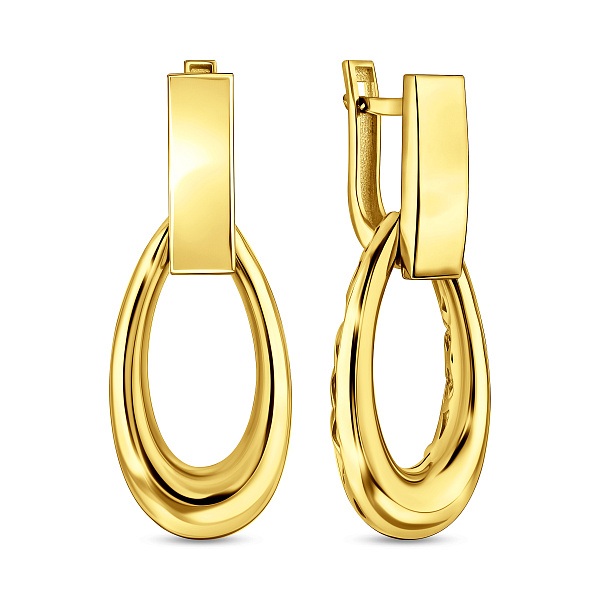 Серьги-подвески из желтого золота (арт. 1091492ж) – изображение 1