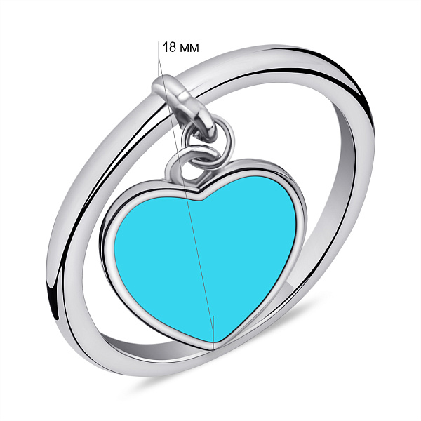Серебряное кольцо с эмалью (арт. 7501/КК2З/1037-16,5) – изображение 2