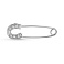 Серебряная булавка с фианитами (арт. 7511/7119-р) – изображение 1