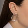 Серьги-пусеты из серебра без камней (арт. 7518/7281) – изображение 2