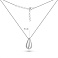 Серебряное колье Капля без камней (арт. 7507/2317) – изображение 3