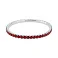 Серебряный браслет с красными альпинитами (арт. 7509/4838ак) – изображение 1