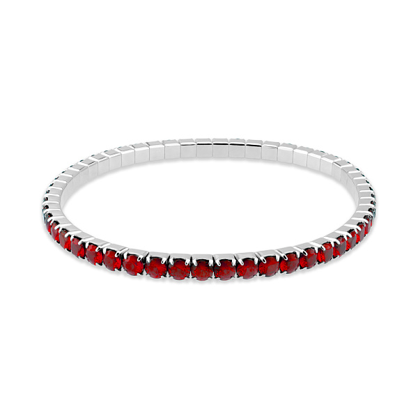 Серебряный браслет с красными альпинитами (арт. 7509/4838ак) – изображение 1