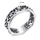 Серебряное кольцо с россыпью фианитов (арт. 7901/1028.10) – изображение 4