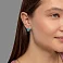 Сережки из красного золота с бирюзой (арт. 111146ПюГГ) – изображение 3