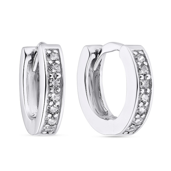 Сережки-кільця зі срібла (арт. 7502/3575/15) – зображення 1