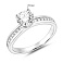 Серебряное кольцо с фианитами (арт. 7501/8837) – изображение 2