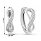 Серьги из серебра Бесконечность (арт. 7502/10005/15) – изображение 2