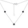 Серебряное колье с ониксом (арт. 7507/2065/3о) – изображение 1