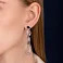 Серьги из белого золота Francelli (арт. 1091211б) – изображение 2