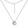 Колье из серебра "Два сердца" (арт. 7507/1373) – изображение 2