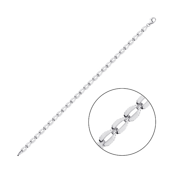 Серебряный браслет без камней (арт. 7509/3645) – изображение 1